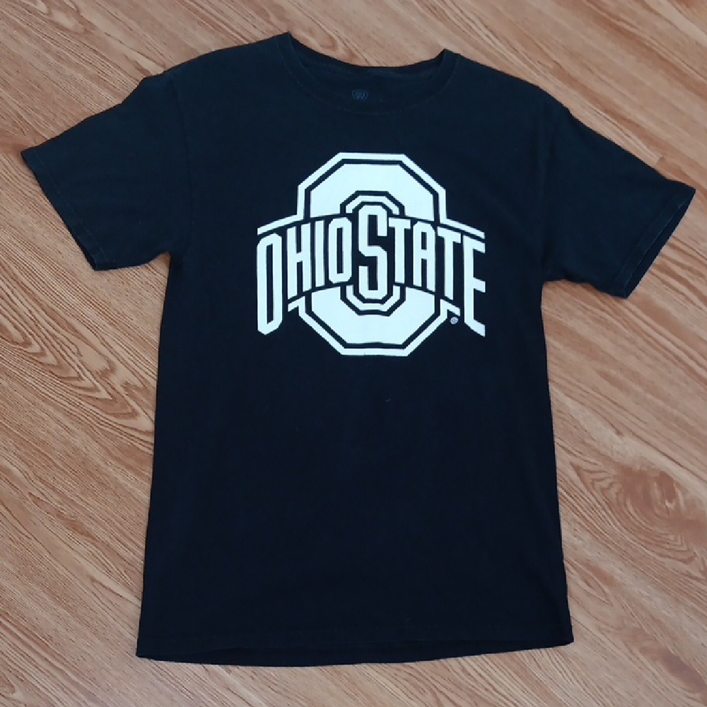 Top Of The World Women's S OHIO State Black White Short Sleeve T-shirt